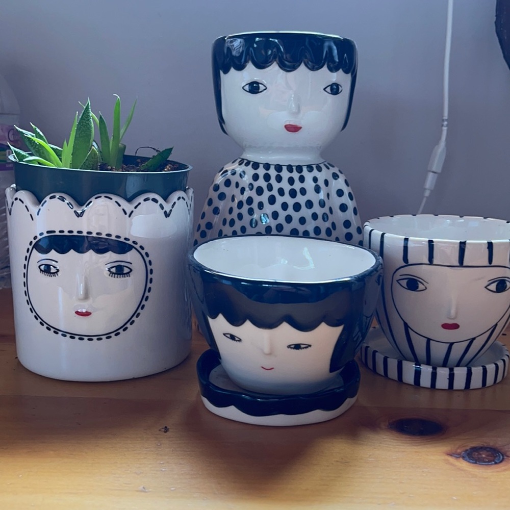 Anthropologie’s face pots